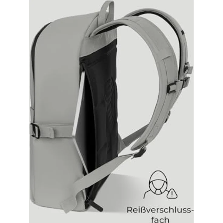 Pactastic Urban Collection Rucksack 44 cm Laptopfach grey – Bild 6