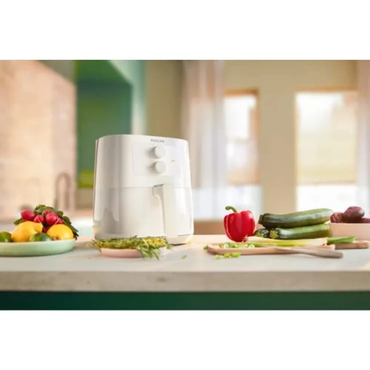 Philips HD9200-10 Airfryer Heißluftfritteuse, ohne Fett, weiß – Bild 5