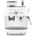 Smeg EGF03WHEU Espressomaschine, Kaffeevollautomat 50s Style, weiß