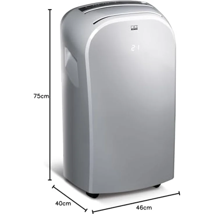 Remko MKT 255 Eco mobiles Raumklimagerät, silber – Bild 6