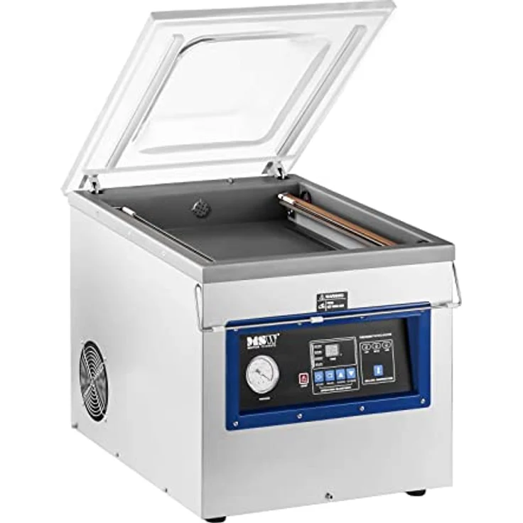 MSW VPM-900K Vakuumierer Vakuumiergerät (900 Watt, Vakuumierleistung: 20m³ pro Stunde, digitales Bedienpanel, elektronische Vakuumkontrolle, Codierung der Folien möglich) – Bild 2