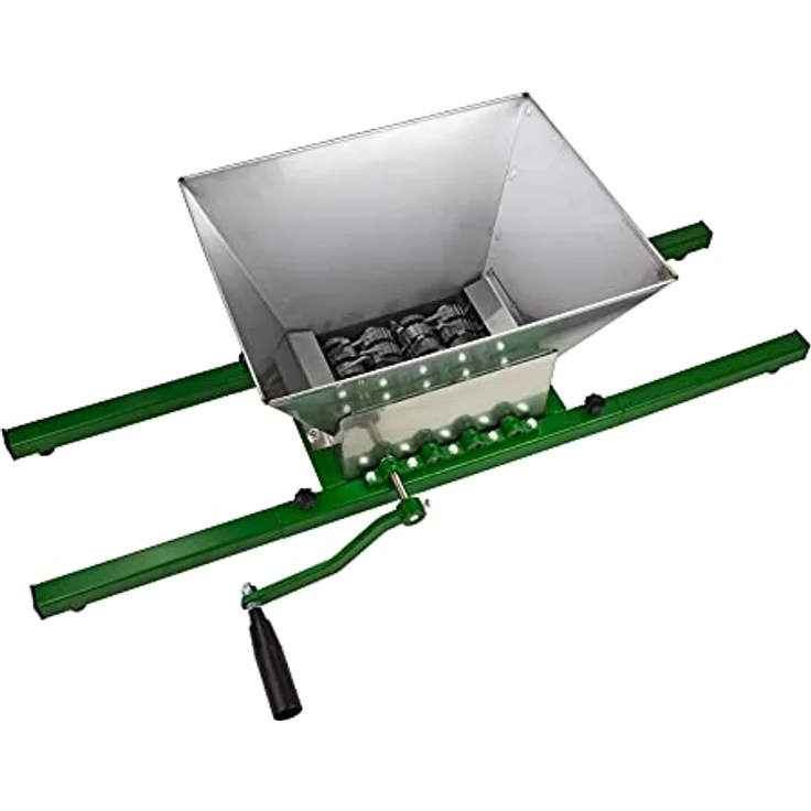 DEMA Obstmühle Bergamo 15 Liter, manuelle Beeren- und Apfelmühle mit Edelstahltrichter und stabiler Konstruktion – Bild 1