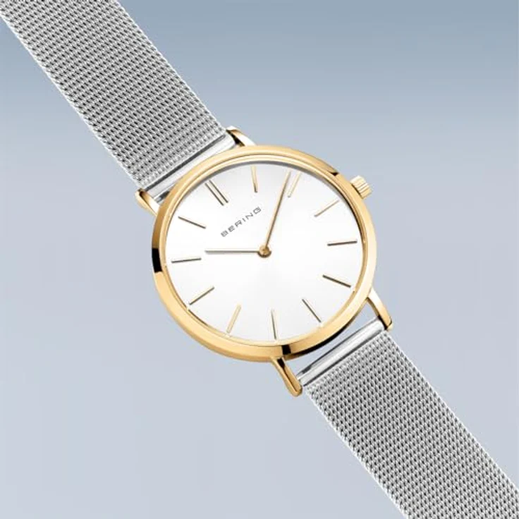Bering Classic Collection 14134-010, Damen Uhr mit Quarz Movement, Saphirglas, gold IP-plated Edelstahl, wasserdicht bis 3 ATM – Bild 3