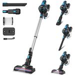 INSE N5 Akku Staubsauger 20KPa, 6-in-1 Staubsauger Kabellos Beutellos, bis zu 45 Min Laufzeit, 1,2 l große Staubbehälter, Herausnehmbarer Akku, Kabelloser Staubsauger für Tierhaare, Teppich, Auto