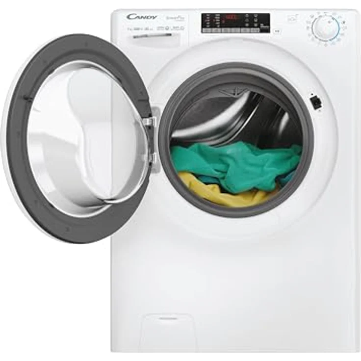 Candy CO4 374TWM6/1-S, Frontlader Waschmaschine mit 7 kg Kapazität, 1300 RPM, energieeffizient Klasse A, Weiß – Bild 2