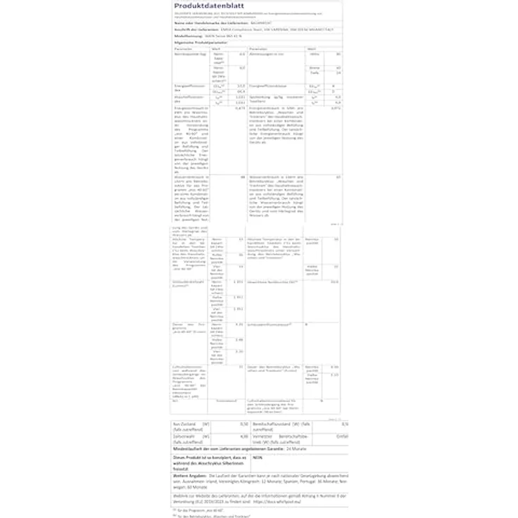 Bauknecht WATK Sense 86S41C, Waschtrockner 8 kg / 6 kg, 1400 U/min, Frontlader, weiß, Versandkostenfrei – Bild 9