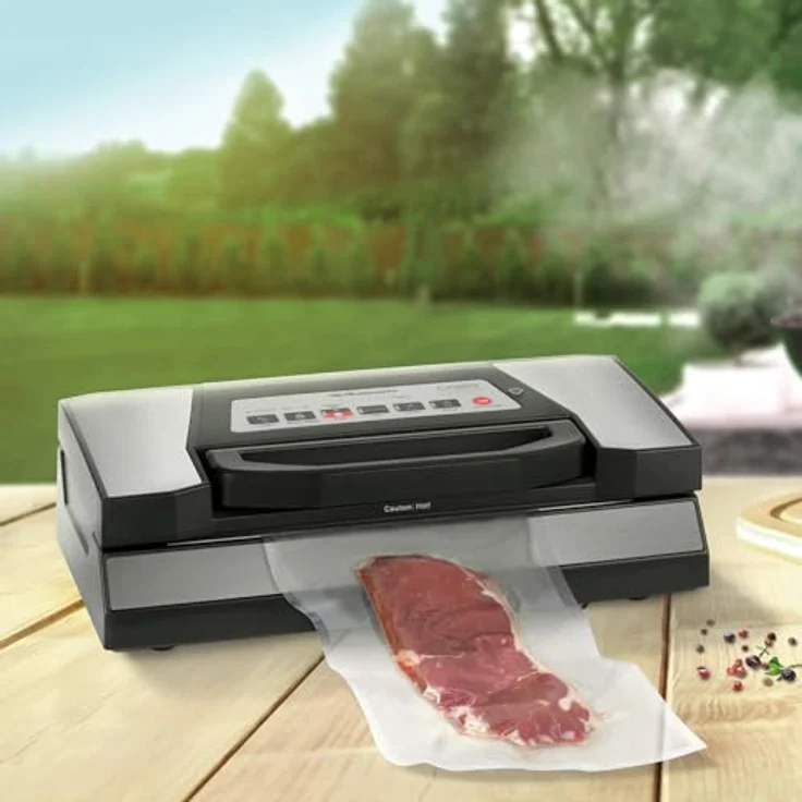 Caso Vakuumierer VRH 700 advanced Pro, 130W, Multi-Zyklus, bicolor, inkl. 1 Rolle 20 x 300 cm, 1 Rolle 28 x 300 cm – Bild 2