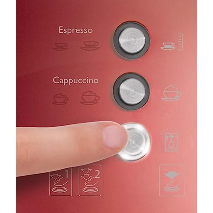 Breville VCF046X PrimaLATTE 3 in 1 Kaffeemaschine, 1.5 Liter, Rot-Metallic – Bild 3