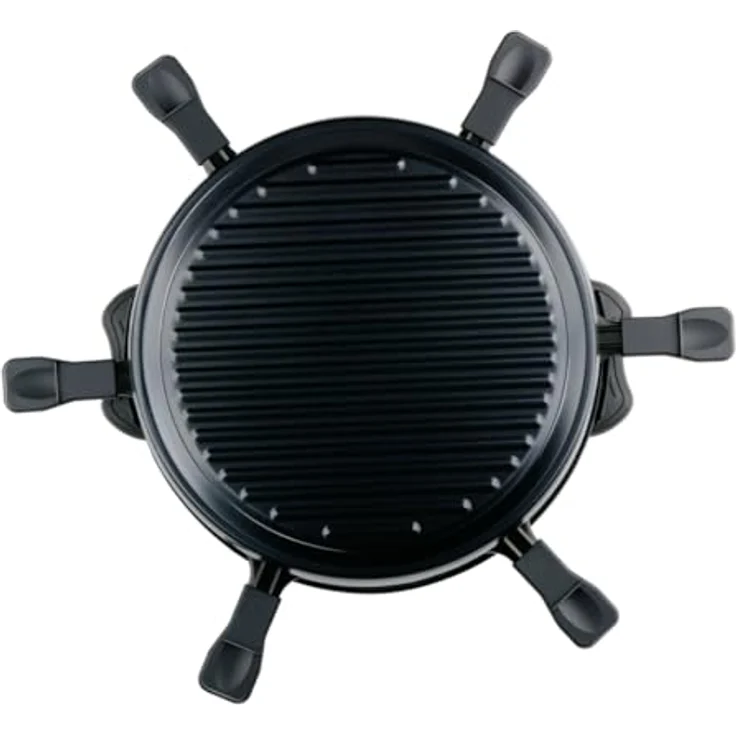 Alpina Raclette Grill 800W, mit abnehmbarer Grillplatte für geselliges Kochen – Bild 4