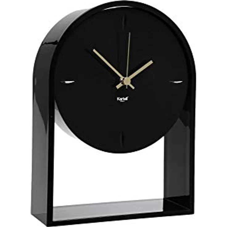 Kartell Air du Temps Tischuhr, Plastik, Schwarz, 21.5 x 8 x 30 cm – Bild 3