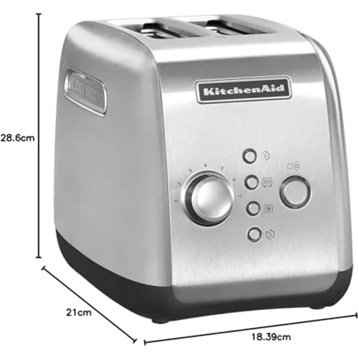 KitchenAid 5KMT221ESX 2-Scheiben Toaster, 1100W, Edelstahl – Bild 2