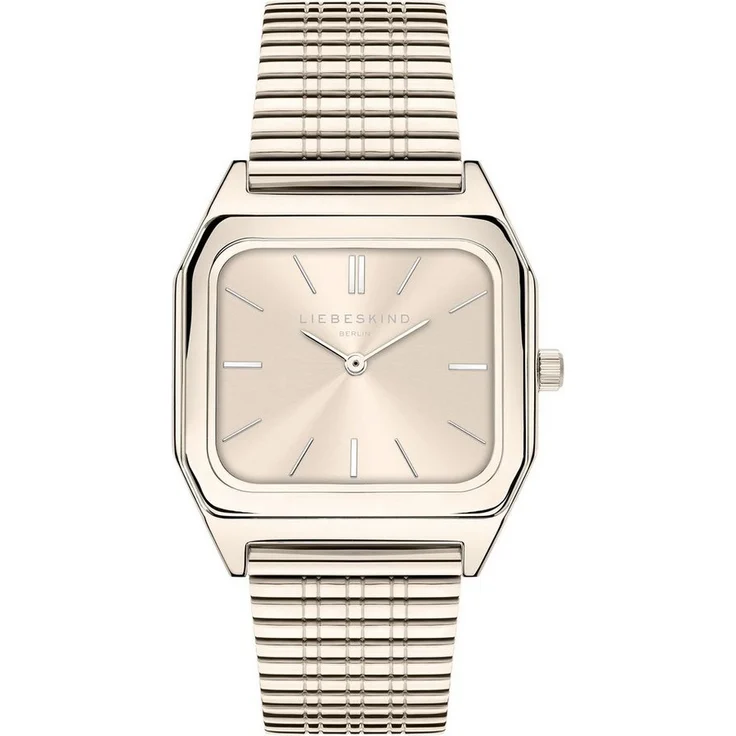 Liebeskind Berlin Quarzuhr Edelstahl, 34 mm Gehäuse, Meshband, silber