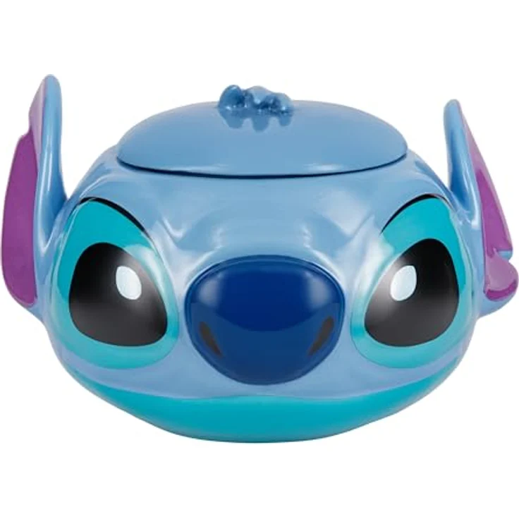 Paladone Stitch Keksdose - Cyanblaue Keramik-Keksdose mit Deckel, offiziell lizenziertes Disney Produkt, ideal zur Aufbewahrung von Keksen & Trockenwaren – Bild 1