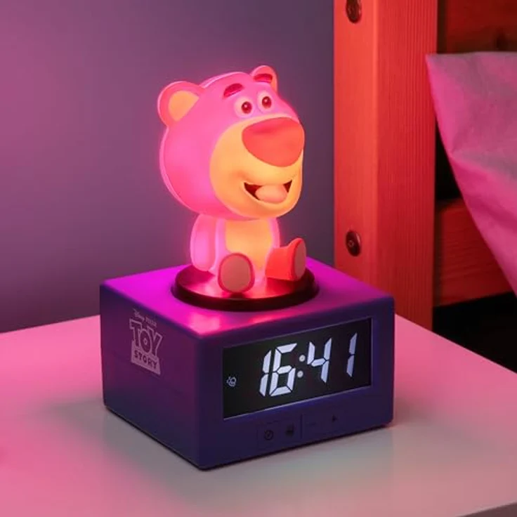 Paladone Products Toy Story Icon Wecker Lotso, offiziell lizenzierter Wecker für ein unterhaltsames Aufstehen – Bild 2