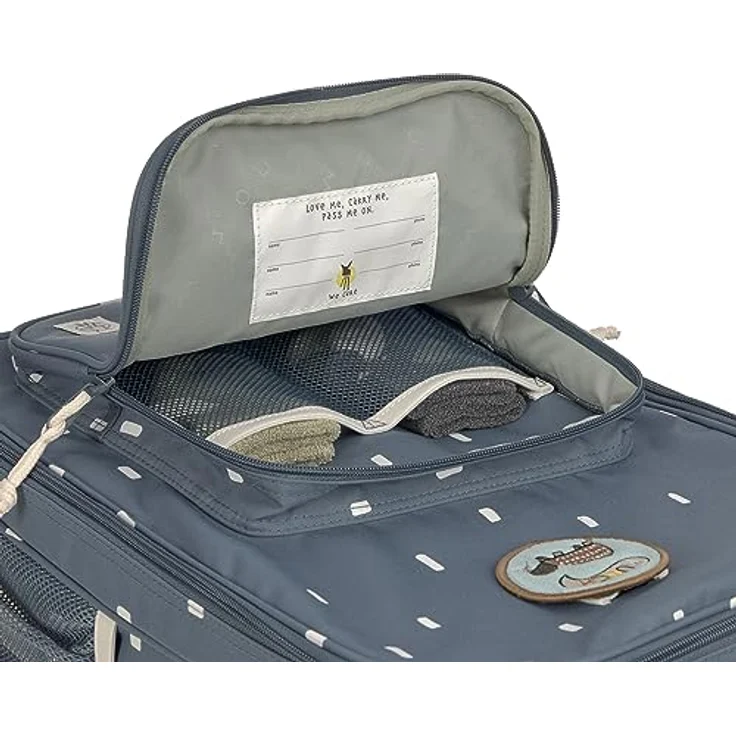 LÄSSIG Kinderkoffer Happy Prints, Trolley, Midnight Blue, 2 Rollen – Bild 4