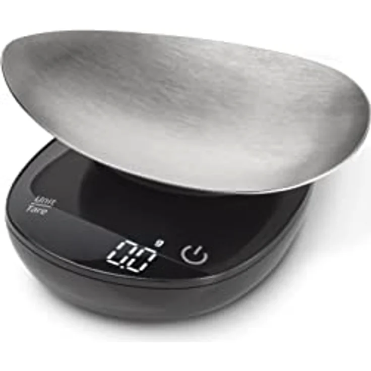 CASO FinoCompact, sehr präzise Feinwaage für Gewürze, Tee, Kaffee, Medizin etc., Zuwiegefunktion Tara, Wiegeskala 0,1 g - 500 g in 0,1 g Schritten, inkl. Wiegeschale aus gebürstetem Edelstahl – Bild 1