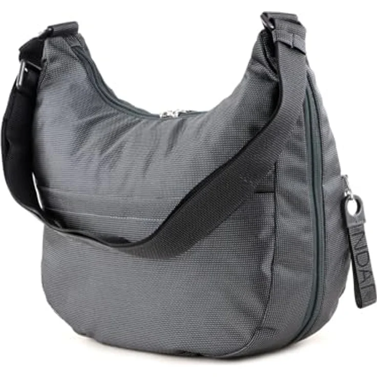 Mandarina Duck MD20 Hobo QMT27, Beuteltasche mit geräumigem Hauptfach, Grau – Bild 6