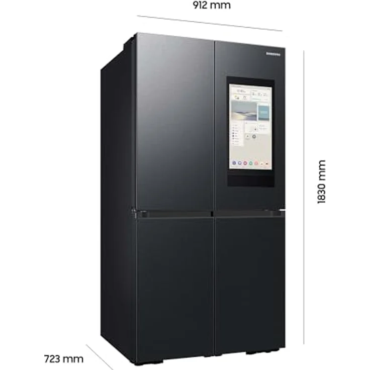 Samsung RF65DG9H0EB1EF 4-Türen French Door mit Family Hub+ und AI Food Manager, 636 L Premium Black Steel – Bild 2