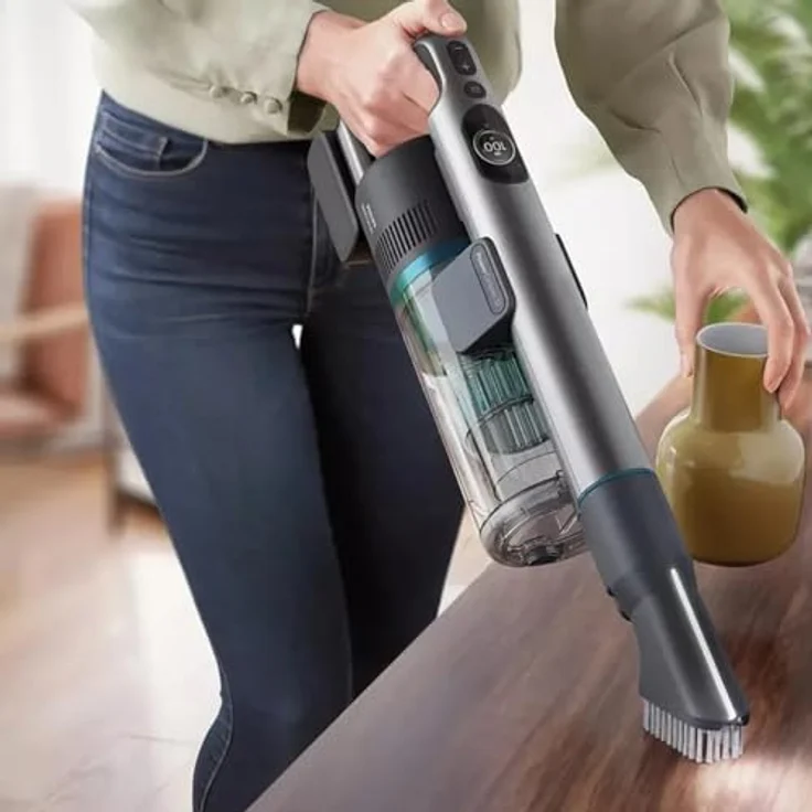 Philips Akku-Hand-und Stielstaubsauger XC8057/01, PowerCyclone 12, PowerBlade Digitalmotor, LED-Bodendüse – Bild 6