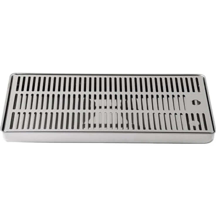 BieTal Theken Tropfschale Tropfblech Tropfkasten - Edelstahl - 60x25x2cm - 2-teilig - Barzubehör – Bild 2