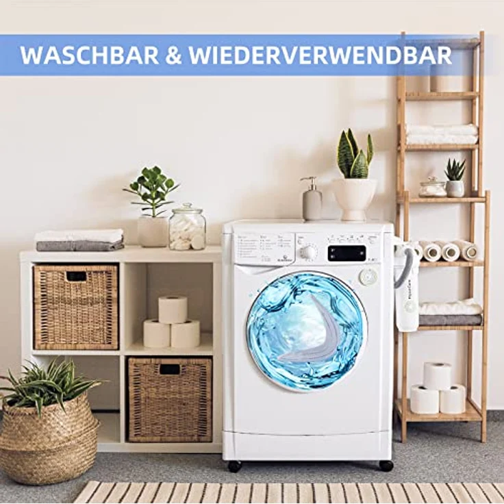 Alloytool 6 Stück Wischtücher Zubehörset für Roborock S8/S8+/S7/S7Max V/Max V Plus/Max V Ultra, Mikrofaser VibraRise Wischtuch Ersatzteile, Blau Grau – Bild 5