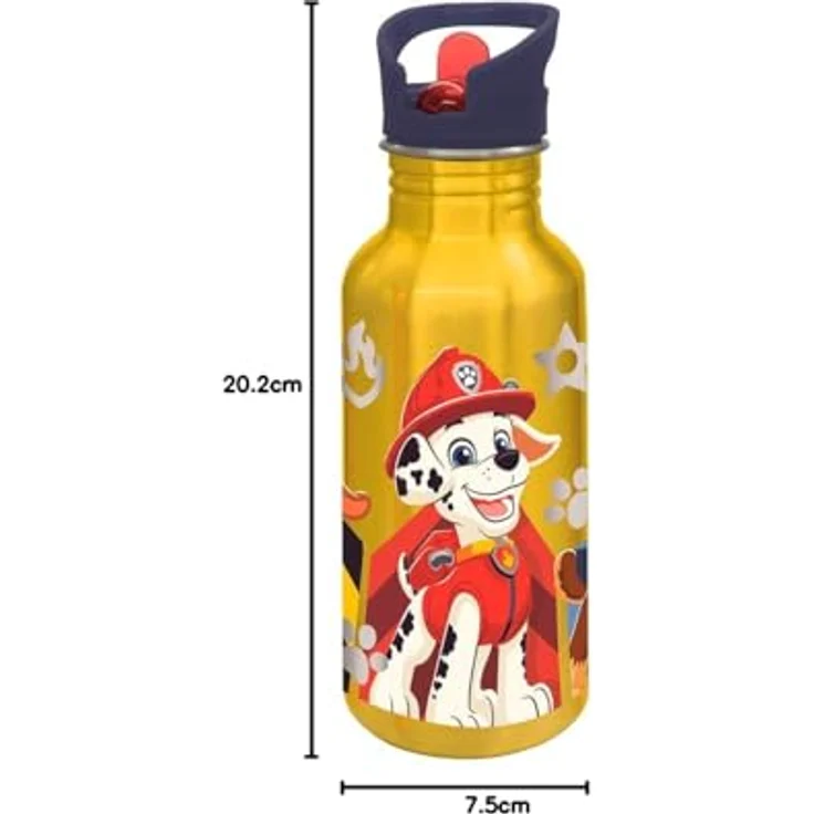 PAW PATROL Trinkflasche 545 ml Aluminium mit Trinkaufsatz und Schraubverschluss, leicht und robust – Bild 4