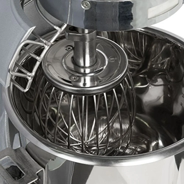 VERTES FD1-TKM-10, Professionelle Teigknetmaschine mit Planetenrührwerk, 10L Edelstahl Rührschüssel, 370W Motor, 3 Geschwindigkeitsstufen – Bild 5