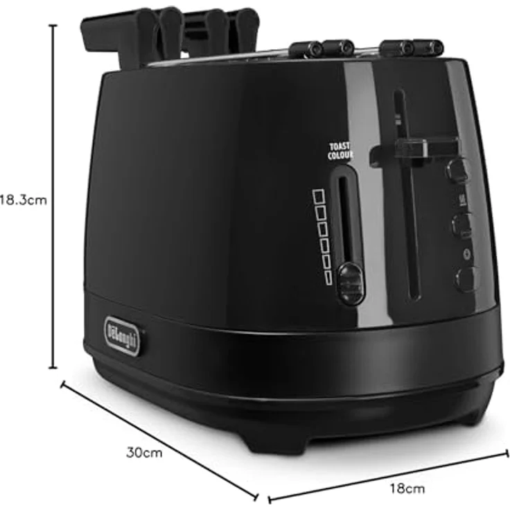 De Longhi CTLAP2203 Toaster mit Zange, 550 Watt. 550 Watt Schwarz – Bild 10