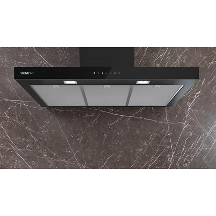 Siemens iQ500 Dekorative Dunstabzugshaube, Wandmontage, 90 cm, Mattschwarz, mit iQdrive-Motor und CookConnect-Funktion – Bild 3