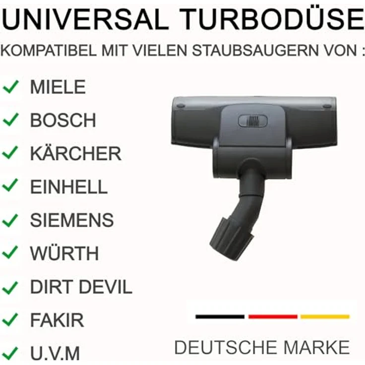Maxorado Turbodüse rotierende Bürste 32mm 35mm, kompatibel mit Philips Staubsaugern, perfekte Tierhaarentfernung, dreh- und kippgelenk für optimales Handling – Bild 2