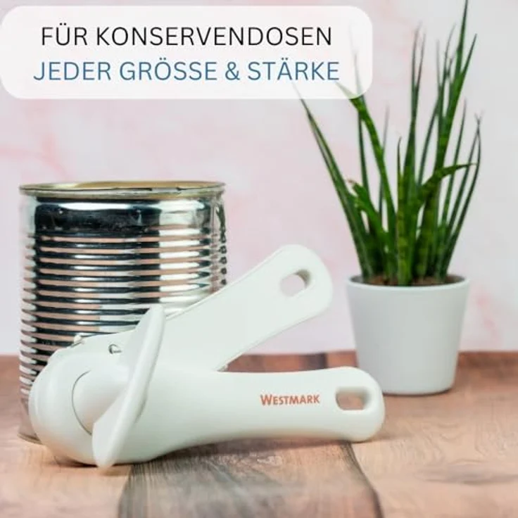 Westmark Sicherheitdosenöffner, Länge: 18 cm, Kunststoff-Edelstahl, Klu, Weiß, 10332260 – Bild 8