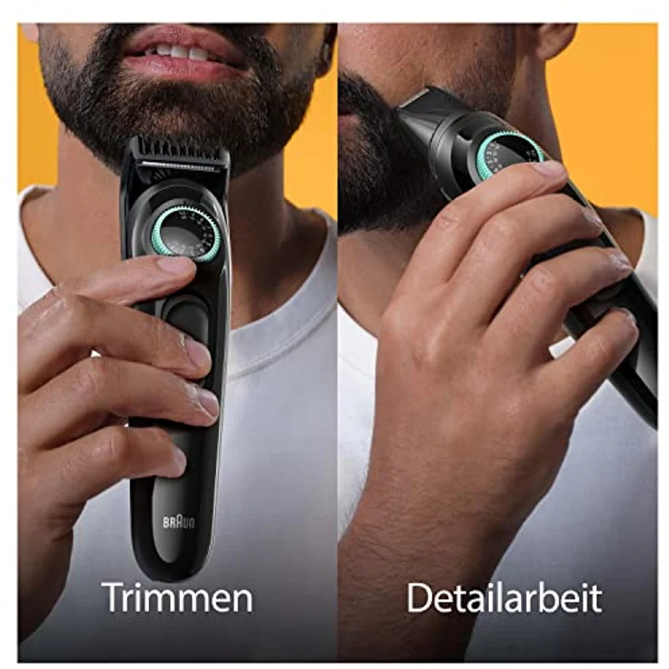 Braun Barttrimmer, Trimmer/Haarschneider Herren, Haarschneidemaschine mit ultrascharfer Klinge, 40 Längeneinstellungen, wiederaufladbar mit 50 Min. kabelloser Laufzeit, Geschenk Mann, BT3421 – Bild 3