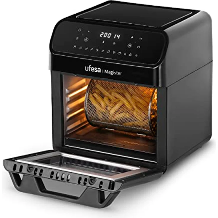 Ufesa Magister Heißluftfritteuse ohne Öl, 12 Litern, 12 Programme, digitaler Touchscreen, 6 Zubehör, 1850 W, BPAfrei – Bild 1