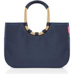 reisenthel Loopshopper L, Einkaufstasche 46 cm mit robustem Hauptfach und gepolsterten Tragegriffen, blau
