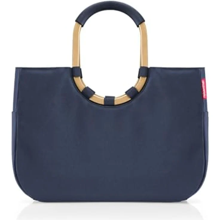 reisenthel Loopshopper L, Einkaufstasche 46 cm mit robustem Hauptfach und gepolsterten Tragegriffen, blau – Bild 1