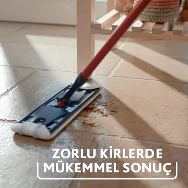 Vileda H2PRO Flat Mop Reinigungsset, Bodenwischer mit Zweitanksystem und 1,2 L Frischwassertank, platzsparender Eimer, Microfaser-Bezug – Bild 5