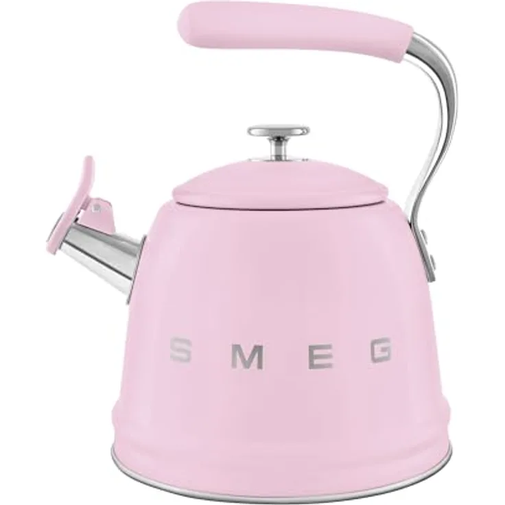 Smeg Wasserkocher WKF01PK Wasserkessel Cadillac Pink, 2,3 Liter Fassungsvermögen, 50er-Jahre-Design