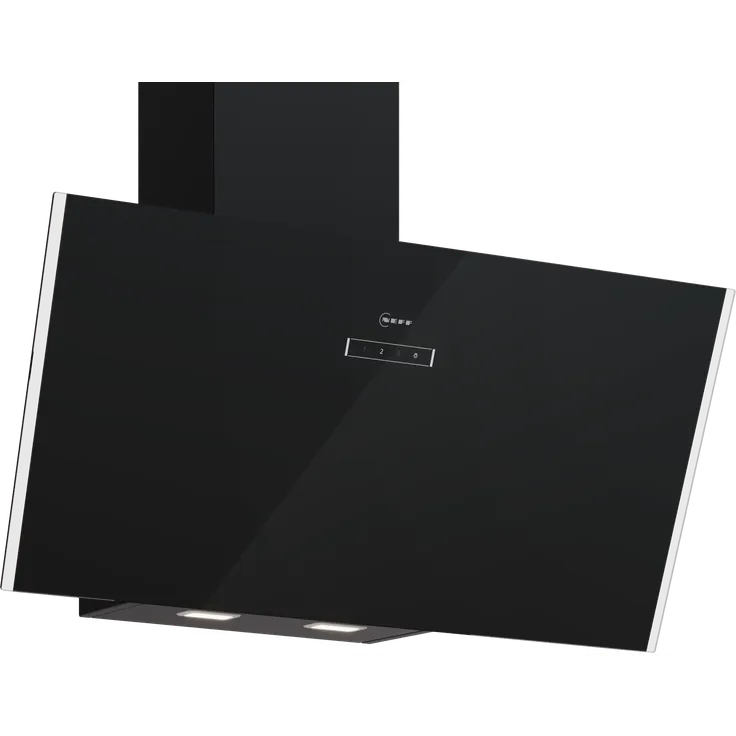 NEFF D83IDF1S0, Wandesse 80 cm, Klarglas schwarz bedruckt, Schwarz