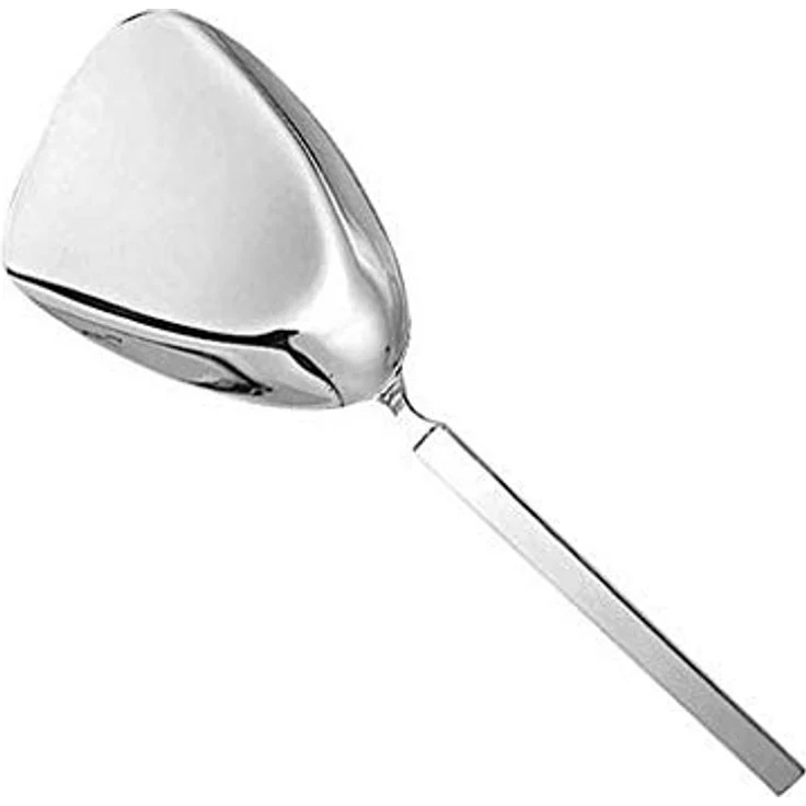 Alessi "Dry", Risottoservierlöffel aus Edelstahl Glänzend Poliert mit Mattiertem Griff, 27 x 28 x 9 cm – Bild 3