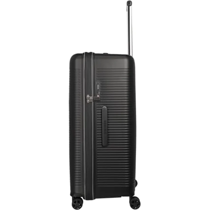 Travelite 4-Rad Hartschalenkoffer groß 101 Liter, XL Trunk Koffer, Gepäck Serie Roomer: Hartschalen Trolley mit TSA Kombinationsschloss, 78 cm Schwarz – Bild 3