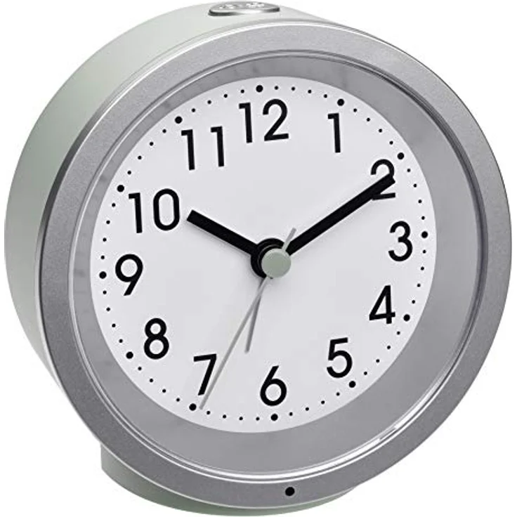 TFA Dostmann Quarzwecker TFA 60.1034, analoger Wecker mit lautlosem Sweep Uhrwerk und sanfter Nachtbeleuchtung – Bild 1
