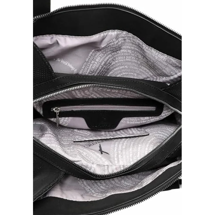 Suri Frey Shopper Romy, Handtasche aus Feinsynthetik mit Reißverschluss, Schwarz, 35 x 31 x 14 cm – Bild 7