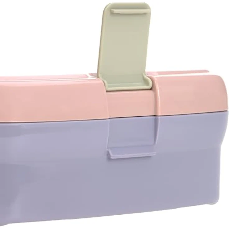LÄSSIG Lunchbox Rainbow, Brotdose aus Polypropylen (PP), 17,7 x 13,4 x 7,3 cm, mit herausnehmbarer Schale für Snacks – Bild 5