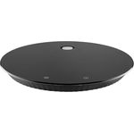 Alessi Plissé MDL16 B - Design Digital-Küchenwaage mit Wandhalterung, Thermoplastischem Harz, Gehärtetem Glas, Schwarz, Wiederaufladbare Batterie