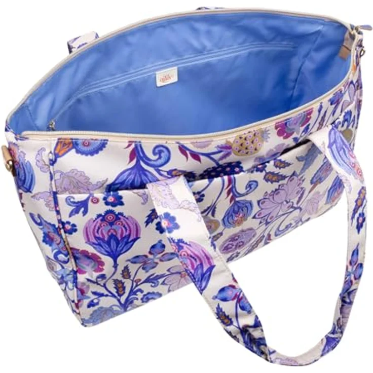 Oilily Sapphire Chintz Shopper Tasche, 46 cm, lila, 100% Polyester, ideal für Einkäufe – Bild 4