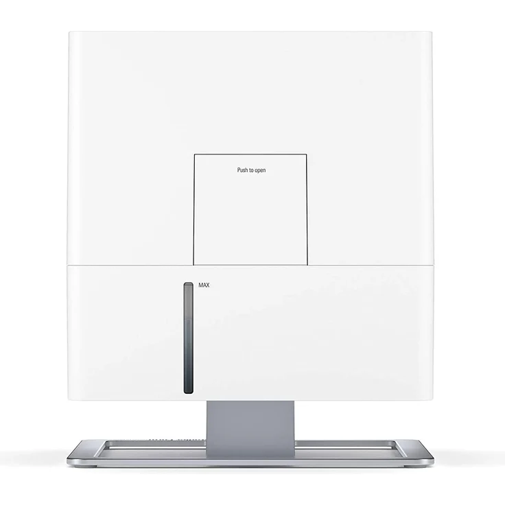 Stadler Form Oskar Luftbefeuchter, bis 50 m², Verdunster mit Abschalt-Automatik, dimmbare LEDs, für Duftöle geeignet, 24,6 x 29 x 24,6 cm, weiß – Bild 2