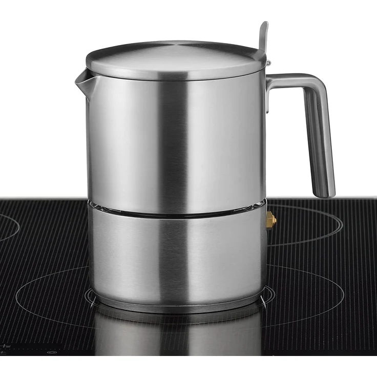 WMF Kult Espressokocher 300ml, Espressomaschine für 6 Tassen, Cromargan Edelstahl mattiert, Induktion, spülmaschinengeeignet – Bild 3