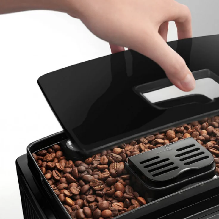 De'Longhi Magnifica S ECAM 22.110.B Kaffeevollautomat mit Milchaufschäumdüse für Cappuccino und integriertem Mahlwerk, mit Espresso Direktwahltasten und Drehregler, 2-Tassen-Funktion, 1,8 Liter Wassertank, schwarz-silber – Bild 7