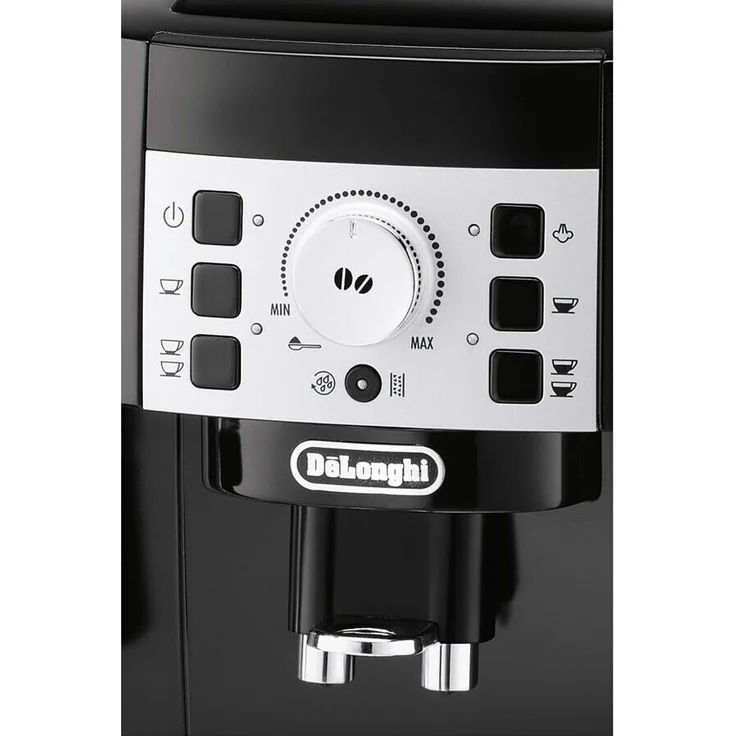 De'Longhi Magnifica S ECAM 22.110.B Kaffeevollautomat mit Milchaufschäumdüse für Cappuccino und integriertem Mahlwerk, mit Espresso Direktwahltasten und Drehregler, 2-Tassen-Funktion, 1,8 Liter Wassertank, schwarz-silber – Bild 3