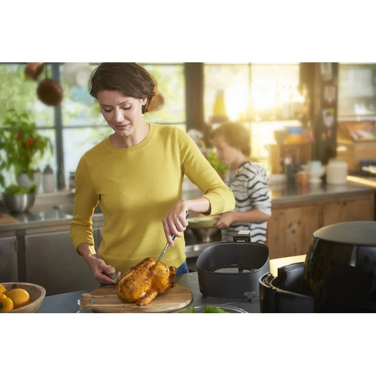 Philips HD9650-90 XXL Advance Premium Airfryer Heißluftfritteuse für 6 Personen, 7,3 Liter, schwarz – Bild 6